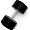 Гантель UNIX FIT PRO круглая обрезиненная 35 кг DBRND35PBK
